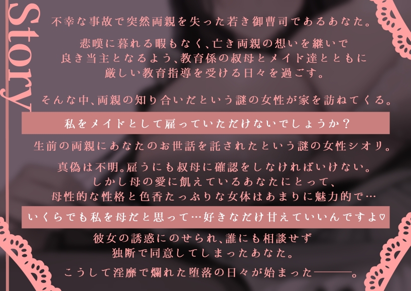 突然やってきたなんだか怪妖しい母性たっぷりな家政婦さん