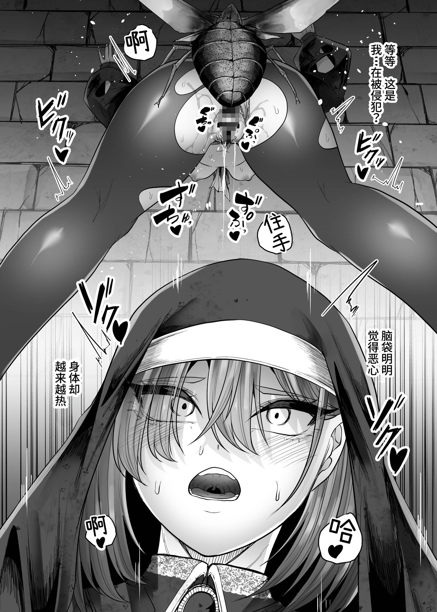 【簡体中文版】敗北シスター蟲の苗床堕ち