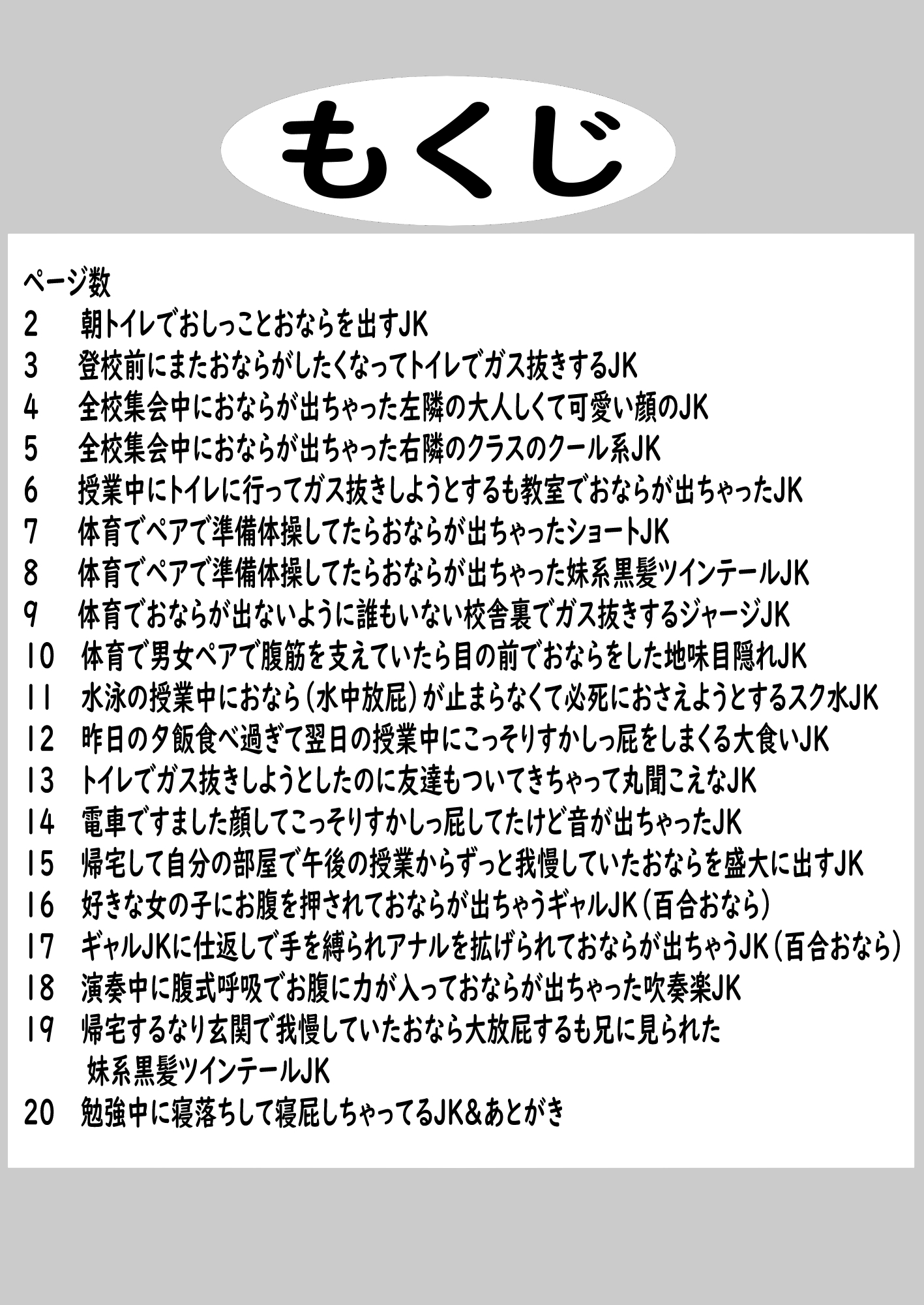 おならしちゃったJK達の日常