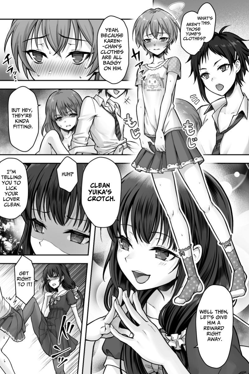 【英語版】ふたなりちんぽ様に陥落した彼女とメス堕ちした僕の物語