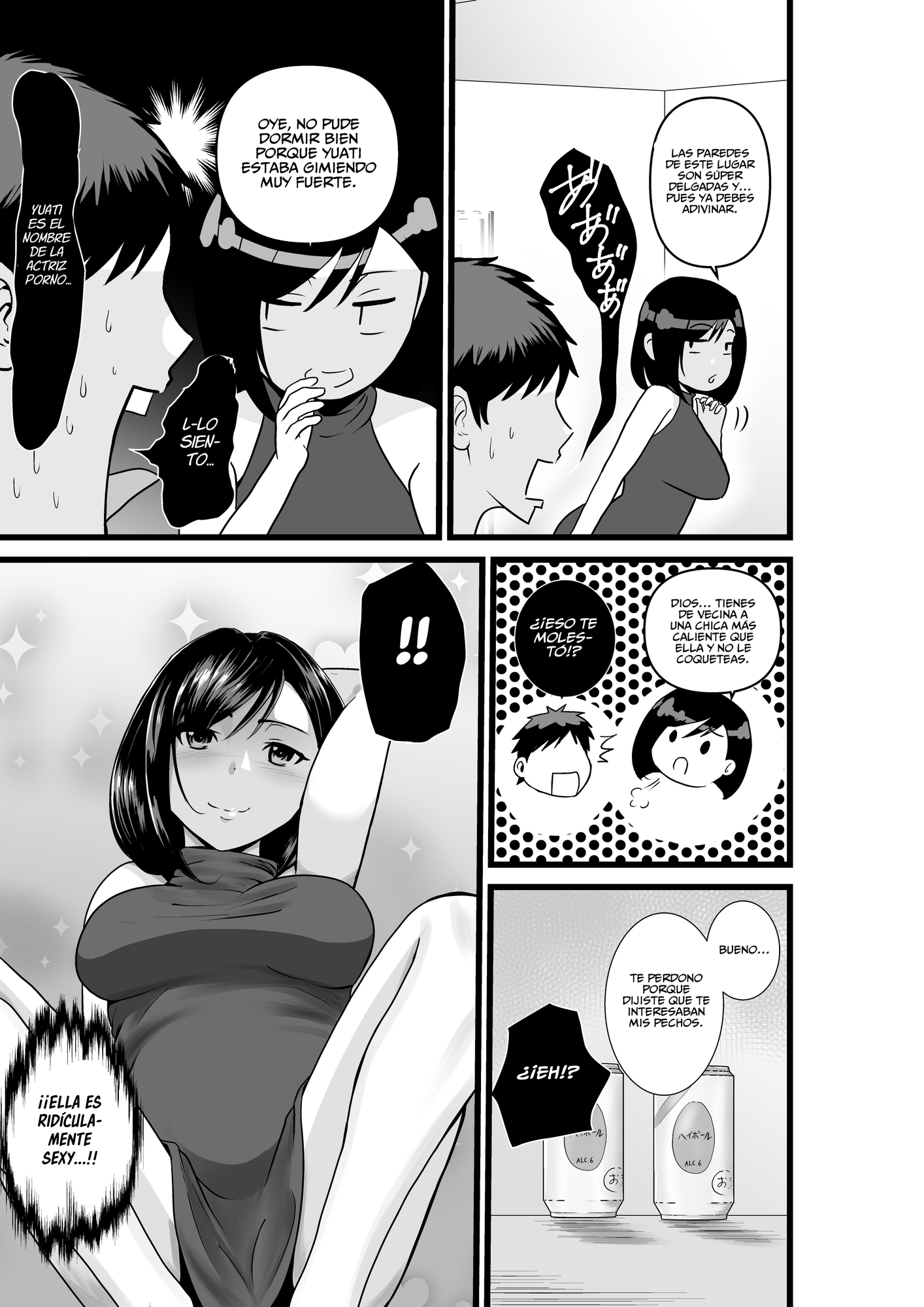 【スペイン語版】お隣さん、自分のデカ乳が武器になると気付いてしまうw～濃厚中出しセックス～