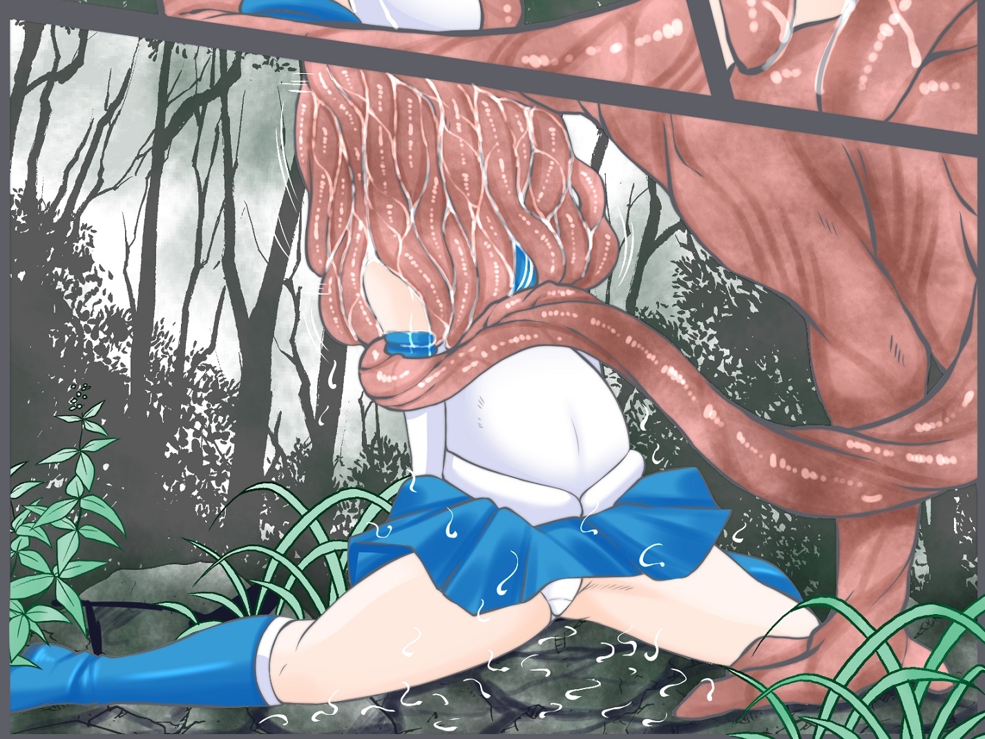 淫獣と戦うも寄生虫を大量に飲まされ敗北し捕食されるセ●ラーマーキュリー