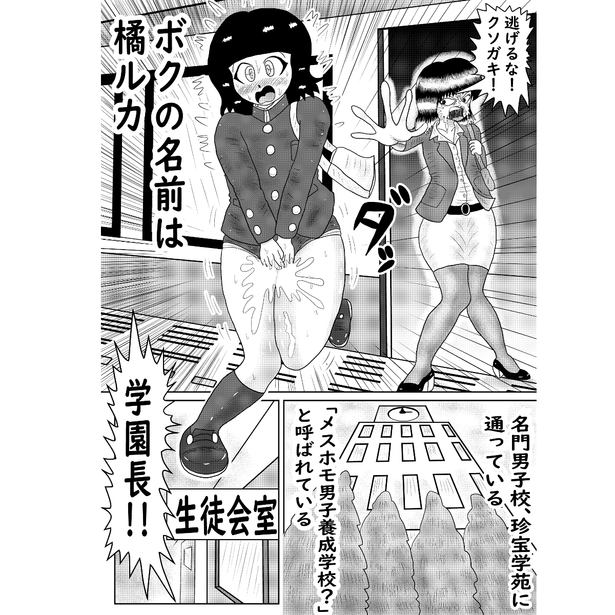 メス男子養成学園～男子生徒ルカ、メス墜ち物語