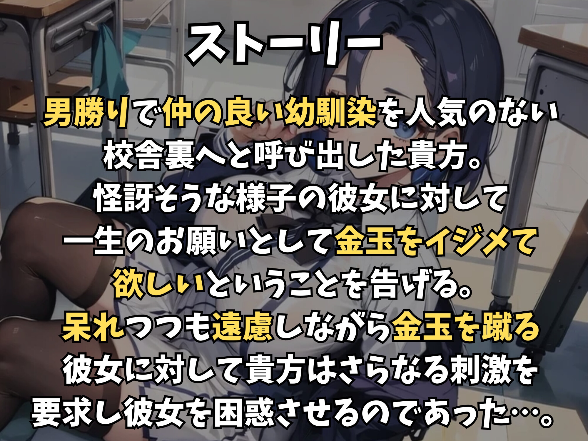 仲良し男勝り幼馴染による呆れながらの金玉責め～こんなにボコッてマジで金玉大丈夫なんかよ…?