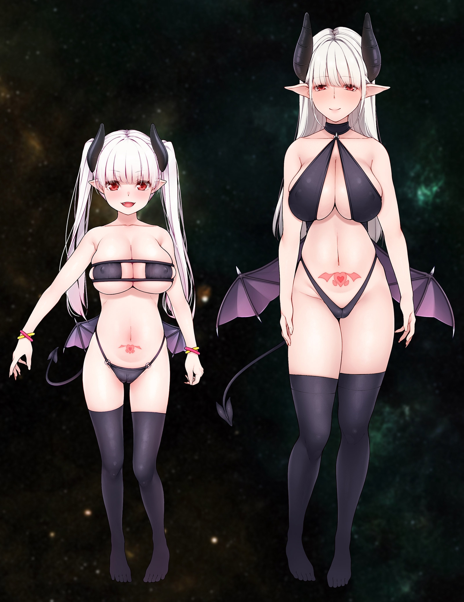 【バイノーラル動画版】淫魔親子搾精レッスン〜今夜も舐めていいですか?〜