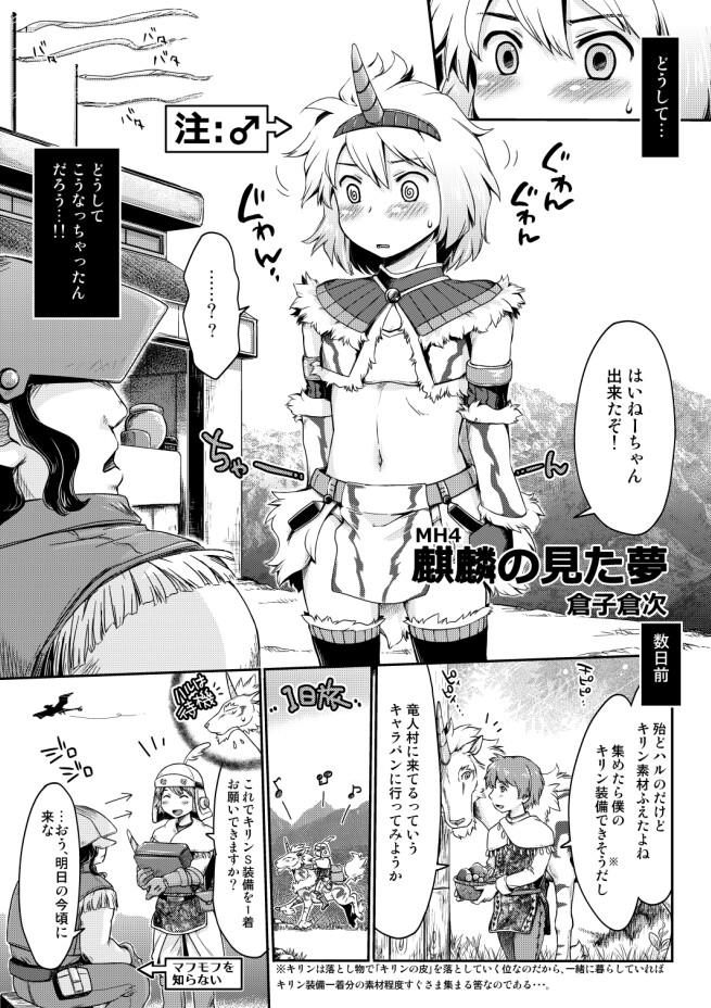 麒麟とナルガとハンターと【MH異種姦漫画】