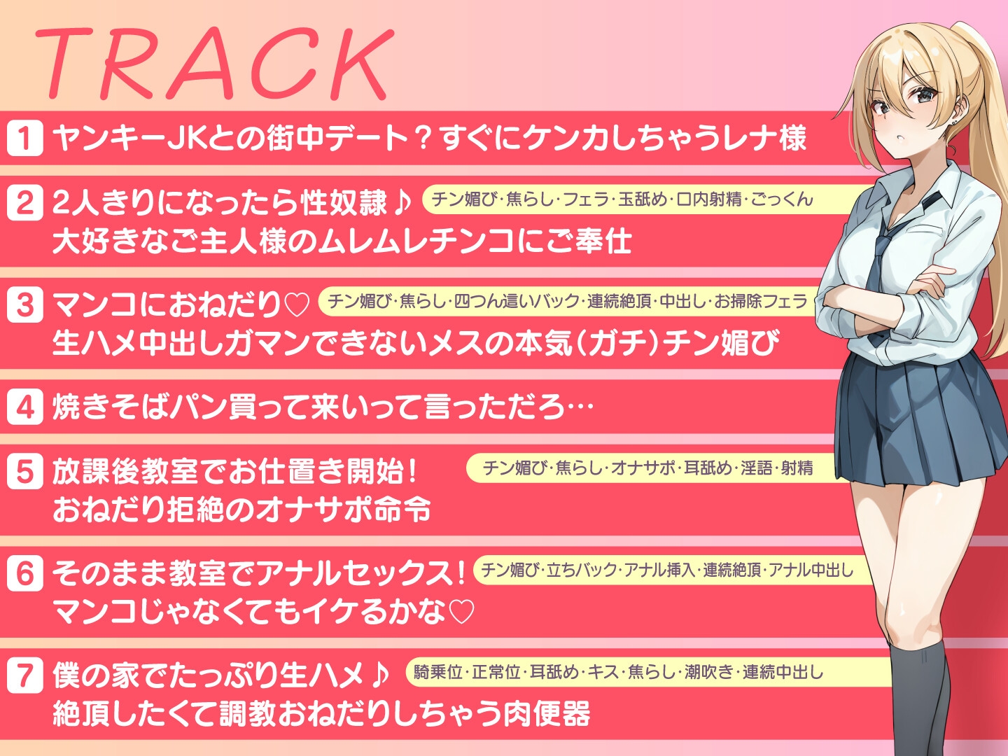 【期間限定55円】ヤンキーちゃんとパシリ君 -喧嘩上等不良JKとの交際&マゾプレイは気持ちいい-<KU100>