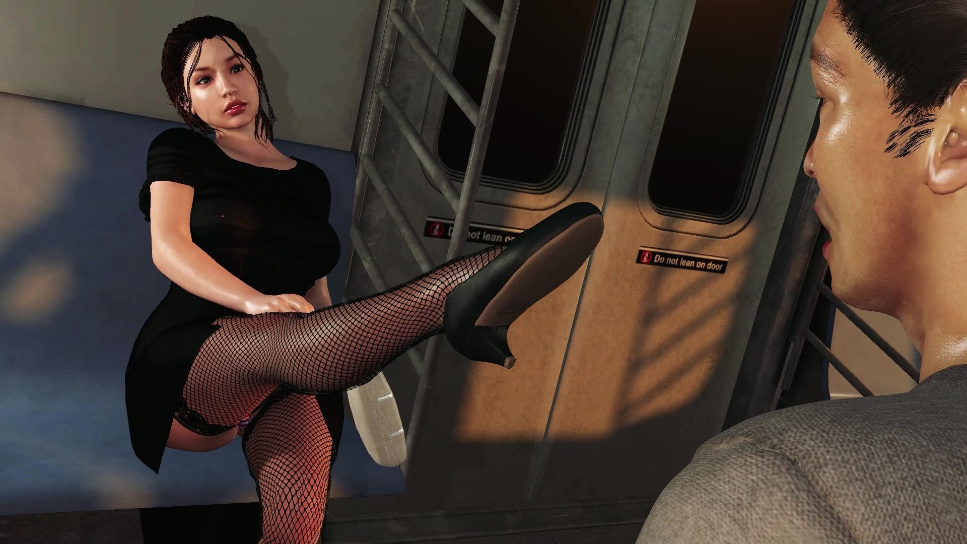 前の席の清楚なエロエロ熟女から誘惑されて、ヨダレを飲まされ電車内で騎乗位で逝く!「ロマンス・オン・ザ・トレイン」ボーナス動画付き!