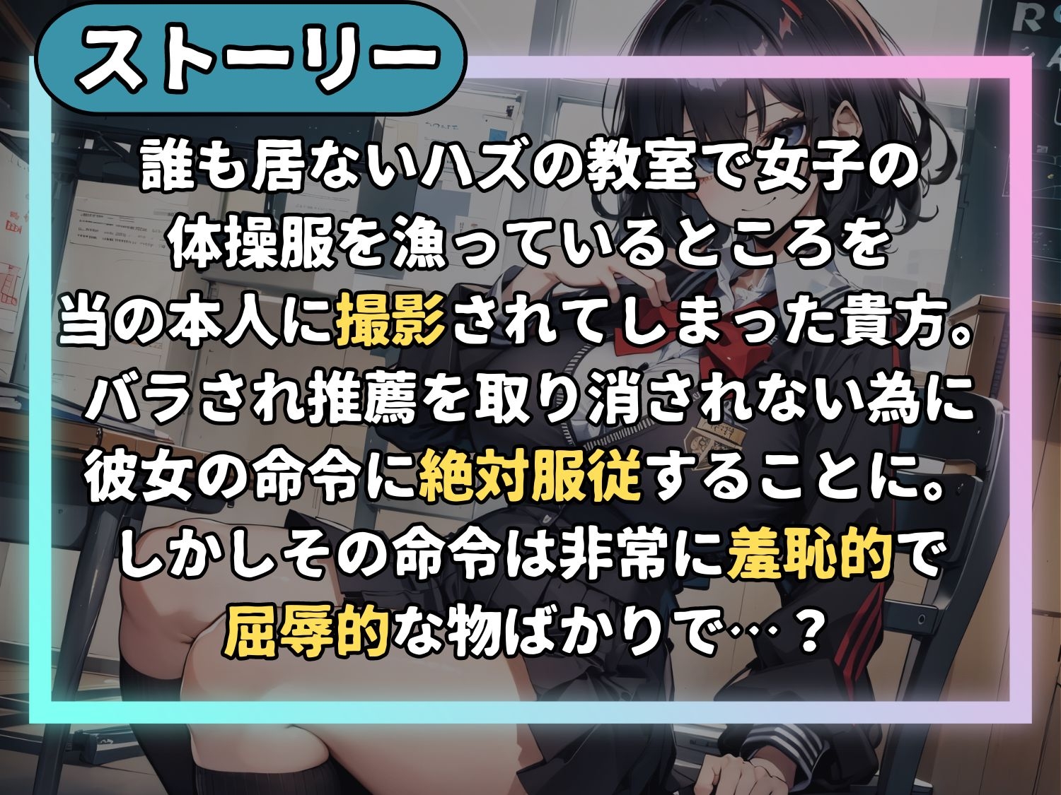 弱みを握られ学校で恥辱の全裸生活～遊びで男のプライド壊されちゃおうねwww～