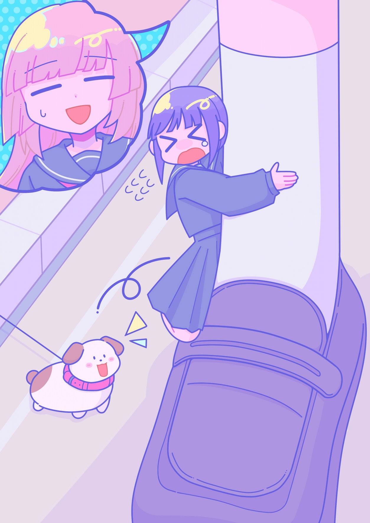 健全可愛い全振り巨大娘イラスト本「Travel Planning now!!」