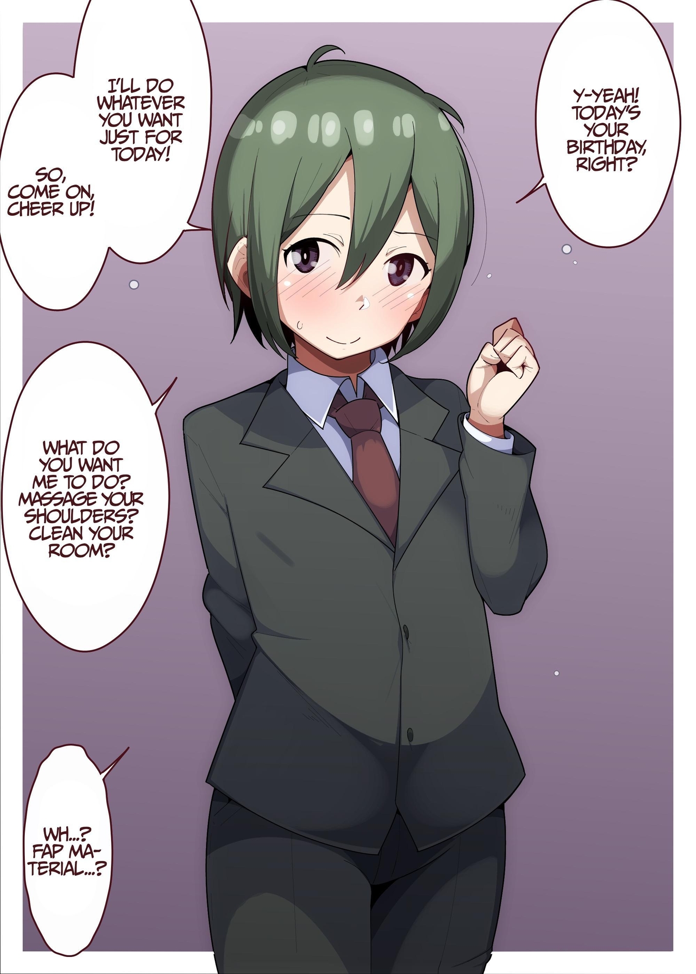 【英語版】友達を励ますために何でもしてあげる男の娘