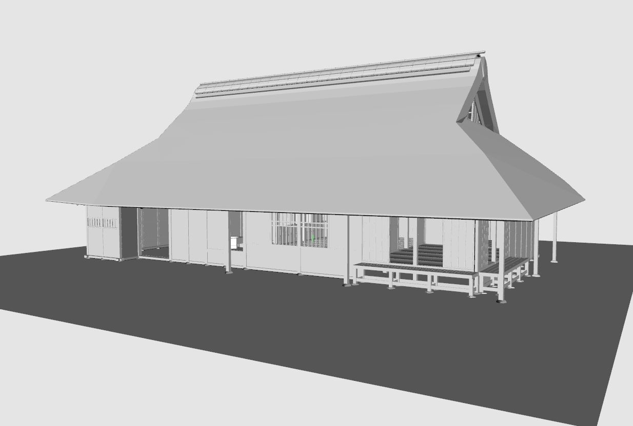 3DCG 伊藤家住宅(重文・川崎市)