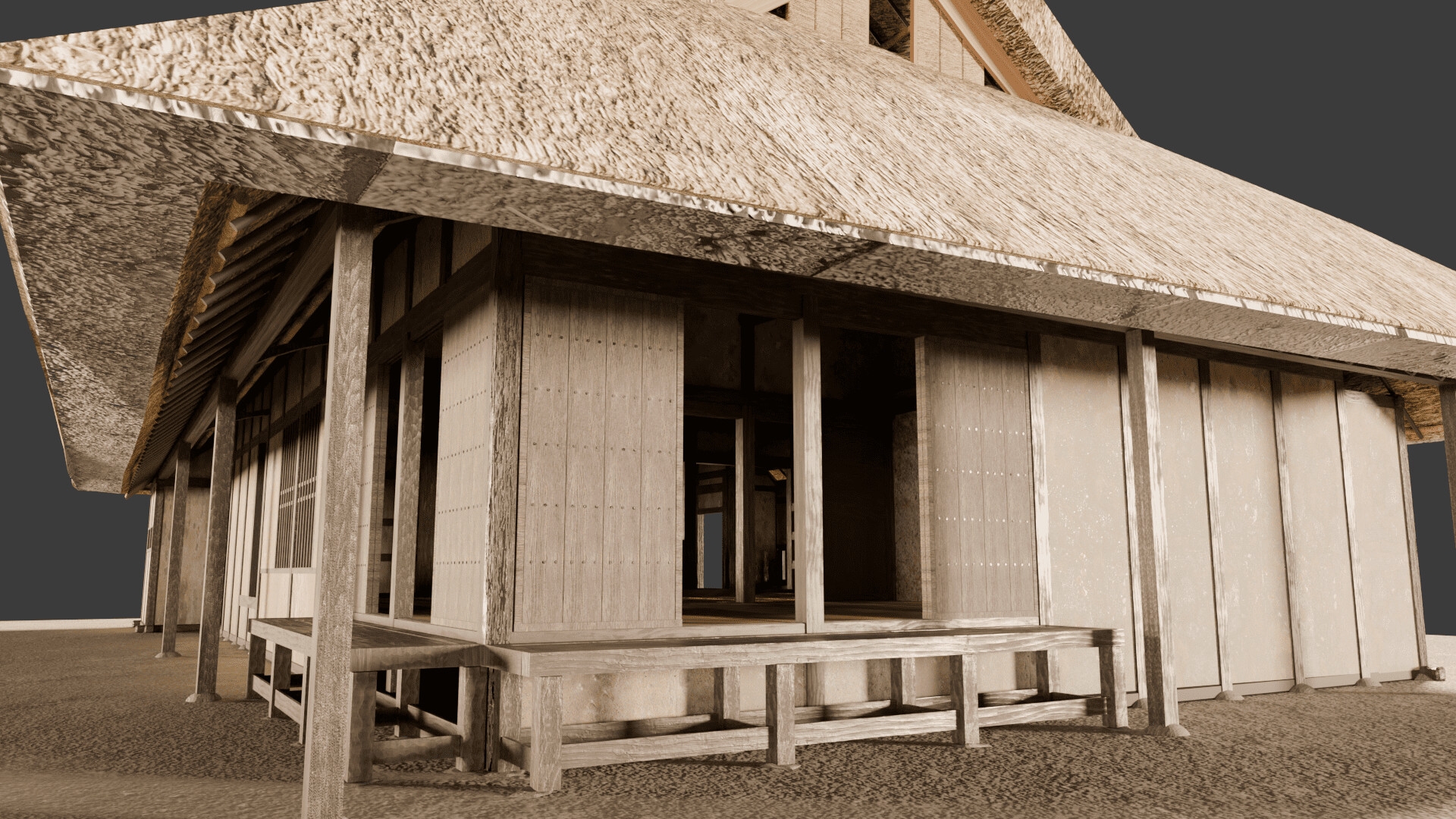 3DCG 伊藤家住宅(重文・川崎市)