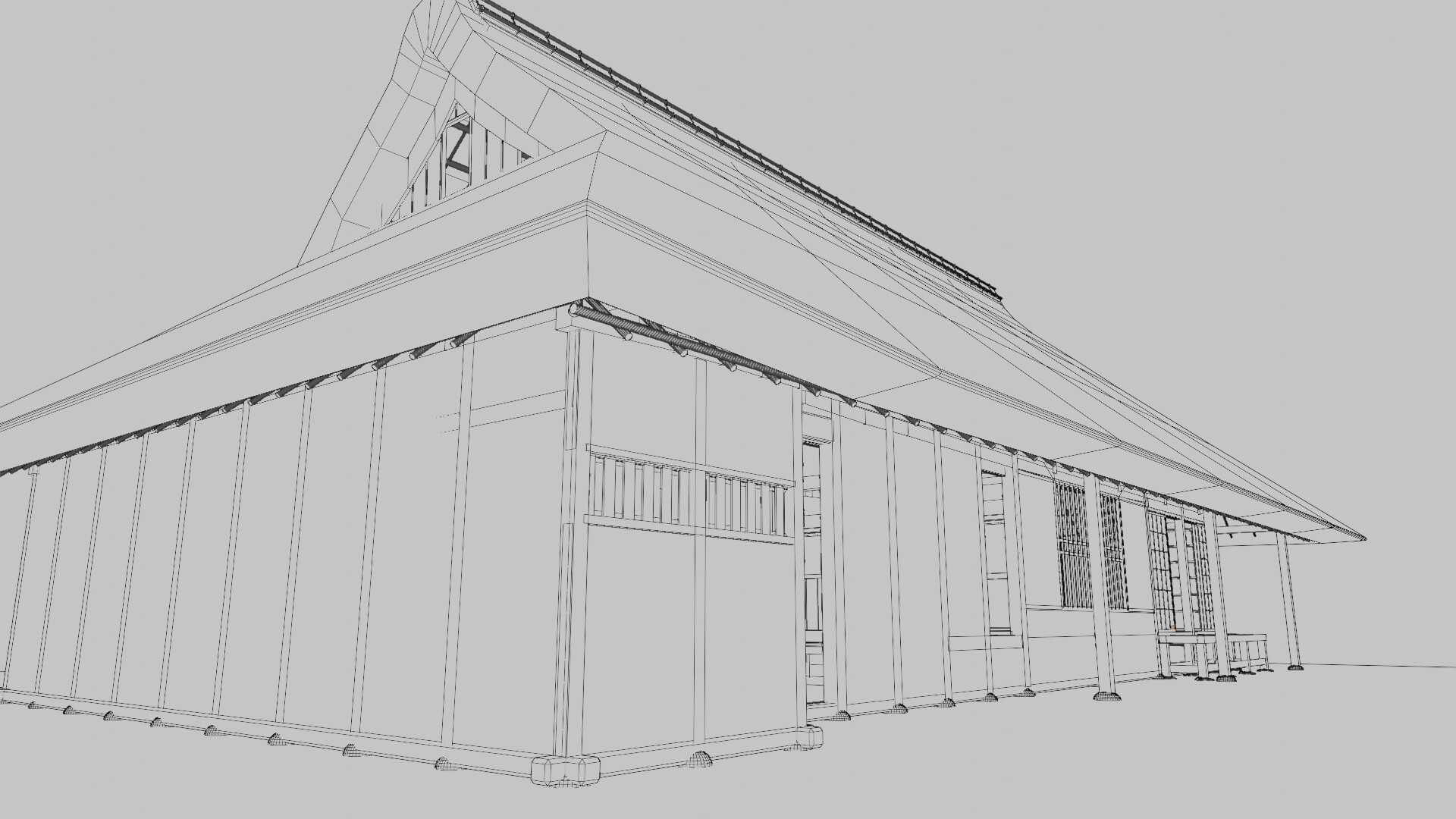3DCG 伊藤家住宅(重文・川崎市)