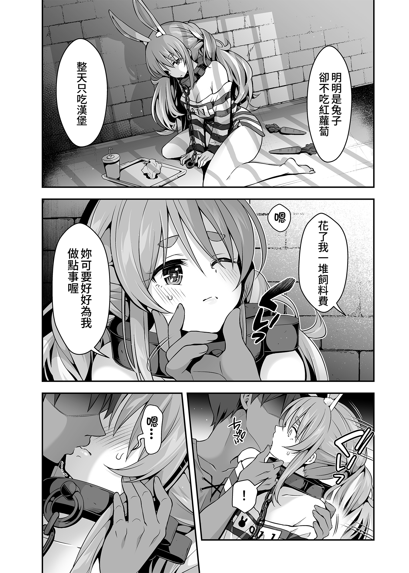 野生兔子似乎想當夥伴一直盯著你看Darkness