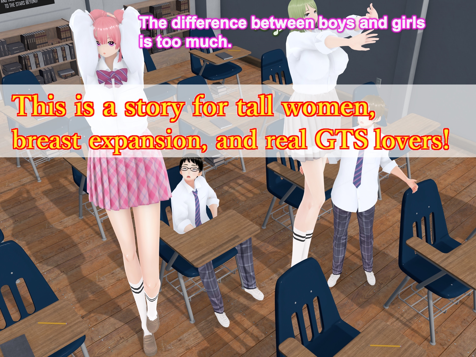 Outgrowing only girls, Overtake boys, Growth sound. Classmate Arc