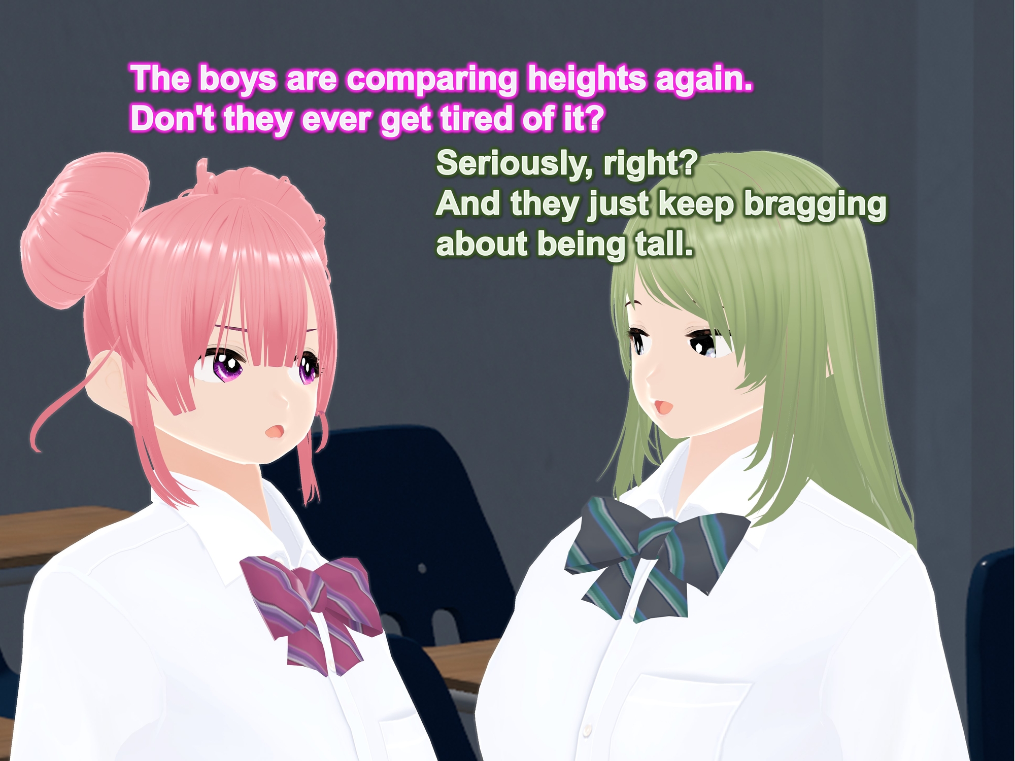 Outgrowing only girls, Overtake boys, Growth sound. Classmate Arc