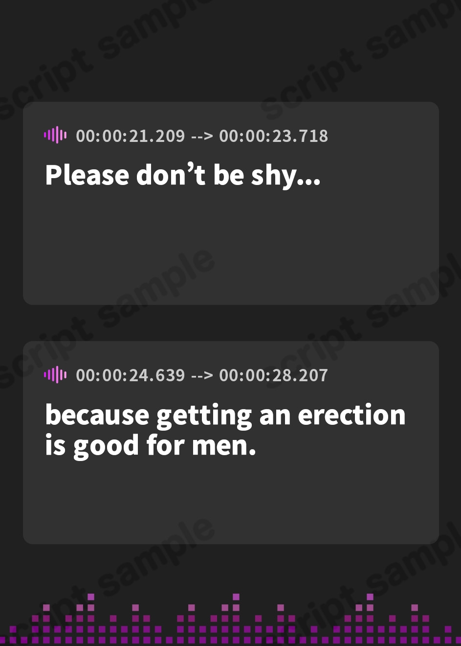 【英語版】【性処理】ご主人様が大好きな淫語のメイド～クールメイド舞の下品なおまんこご奉仕～
