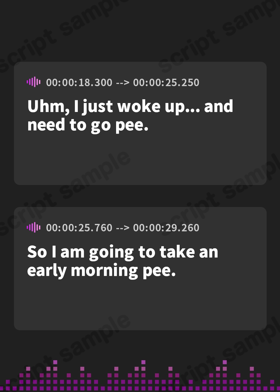 【英語版】【おしっこ実演】Pee.51七瀬ゆなのおしっこ録れるもん。～朝一のおしっこおならを添えて編～