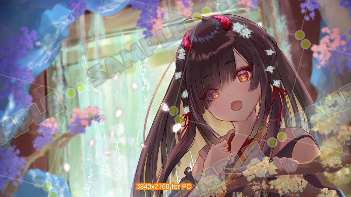 イラスト壁紙【道先の出会い】