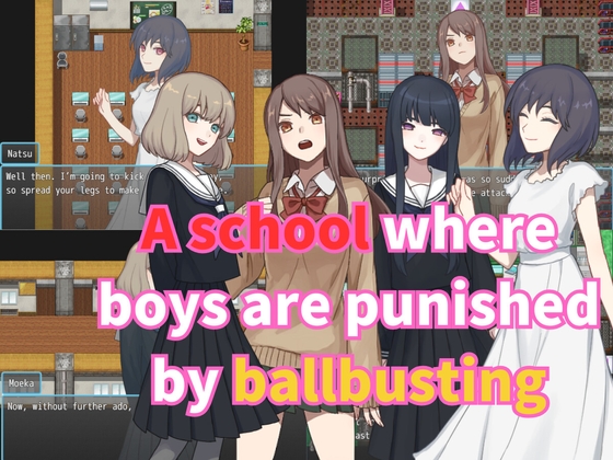 A school where boys are punished by ballbusting