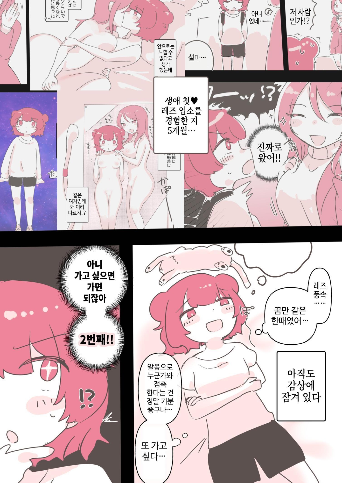 【韓国語版】百合同人作家によるレズ風俗体験談