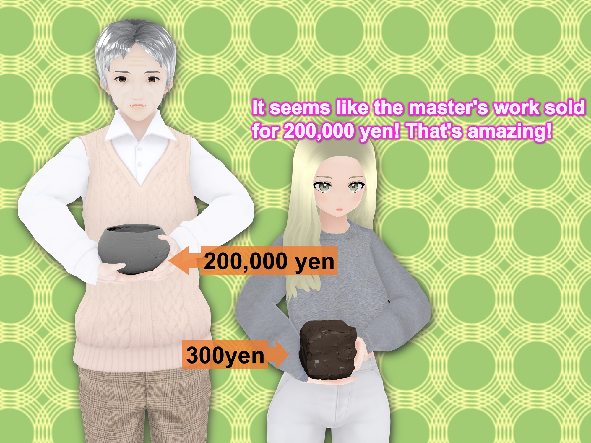 Outgrowing only girls, Overtake boys, Growth sound Clay Modeling Arc