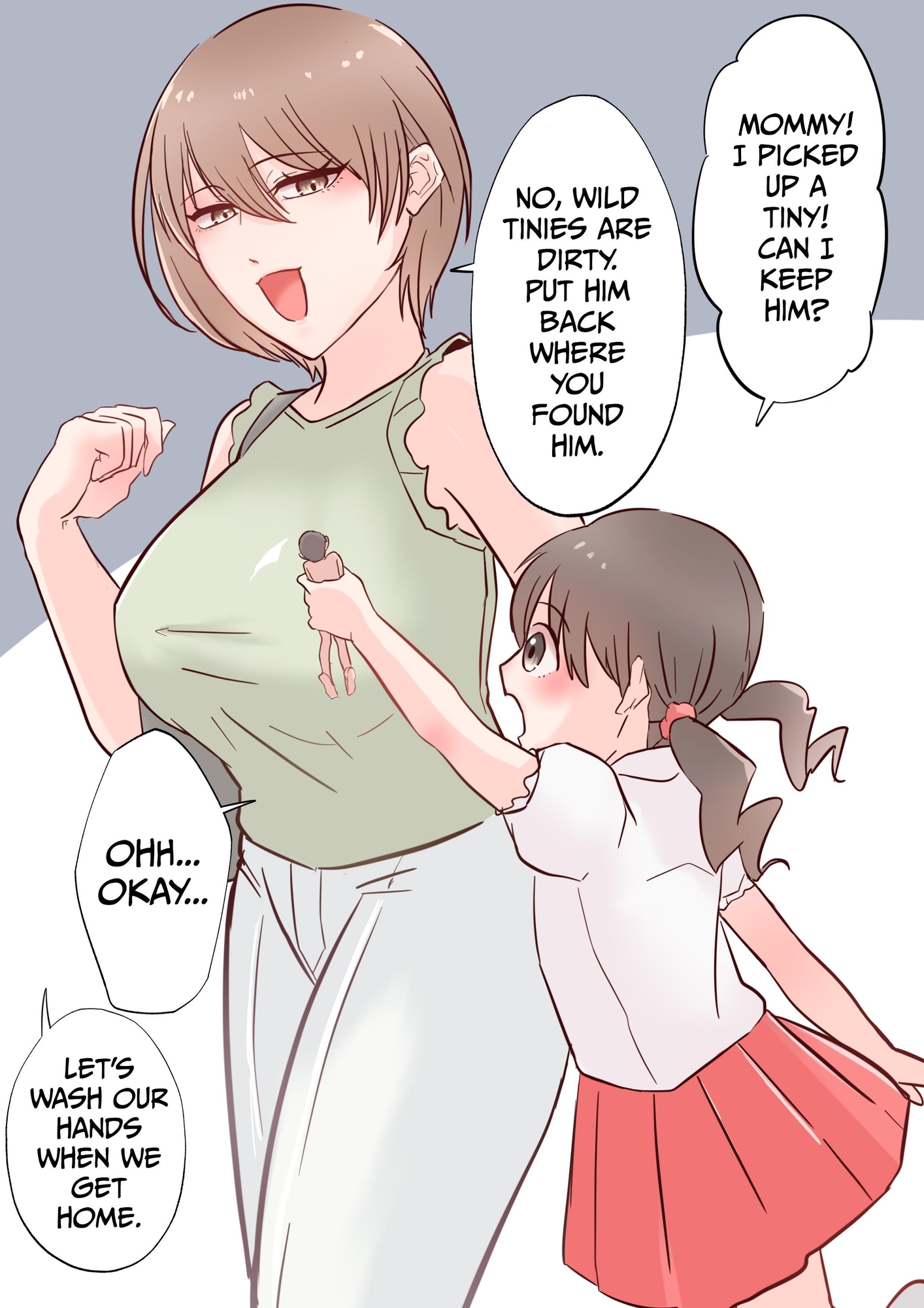 【英語版】巨大娘親子漫画