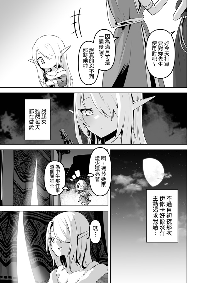 【繁体中文版】性欲つよつよエルフは無理やり犯して欲しい