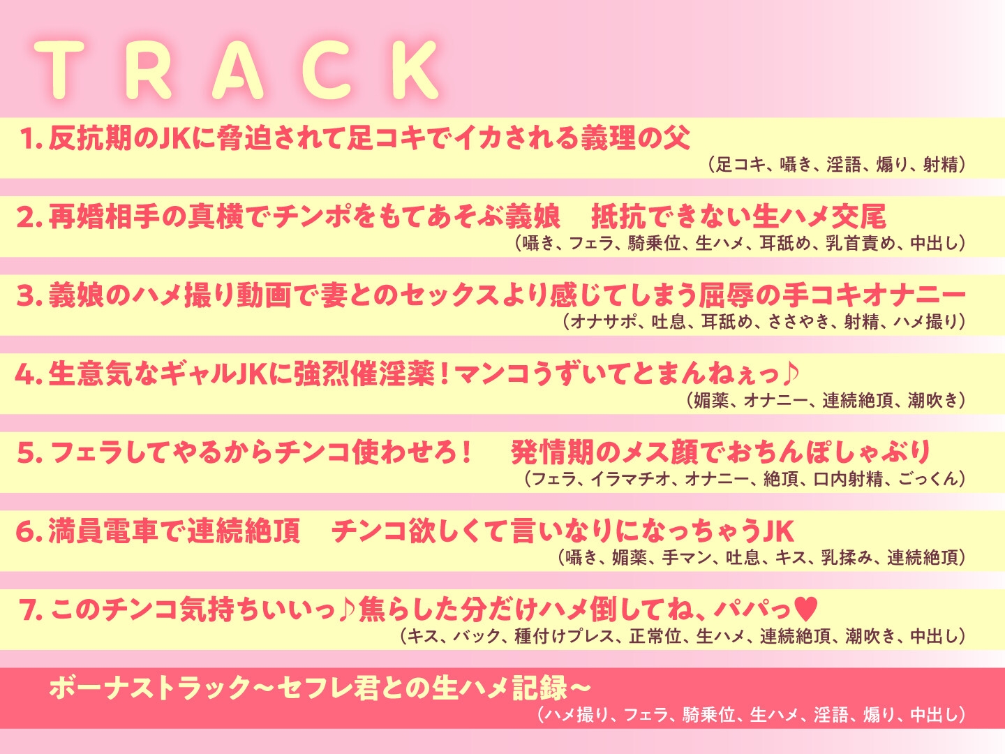 【期間限定55円】再婚した女性の連れ子はビッチギャルでした。～生意気性欲ムンムン娘をわからせTIME～<KU100>