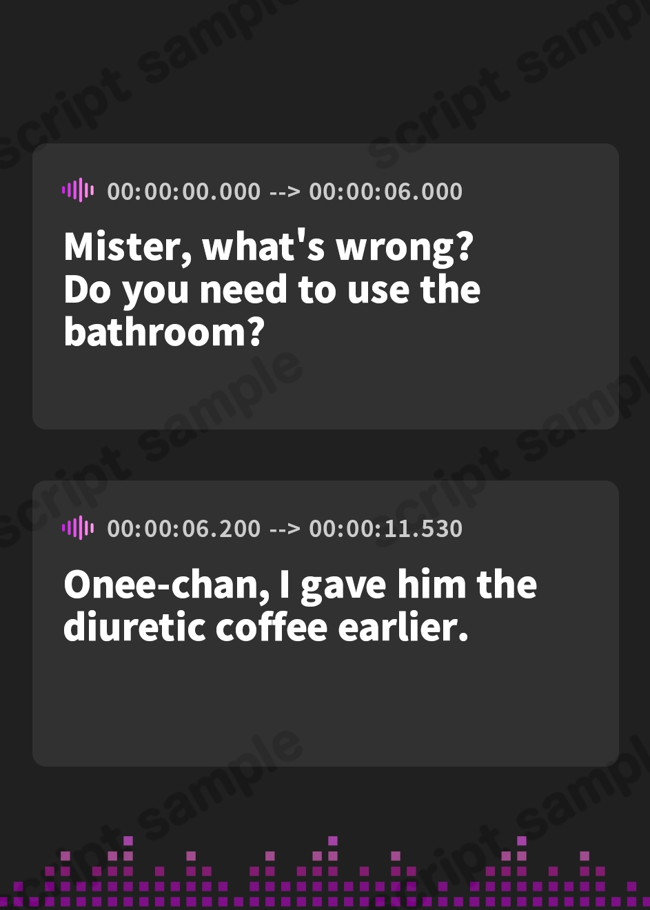 【英語版】マッチングアプリで出会った痴女の姉妹に騙され強○お漏らしさせられた音声