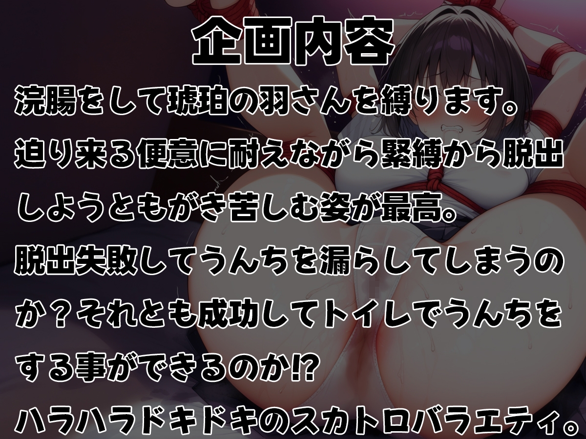 浣腸緊縛~うんち漏らさずに脱出できるか!?~【スカトロ・排泄我慢・お漏らし】