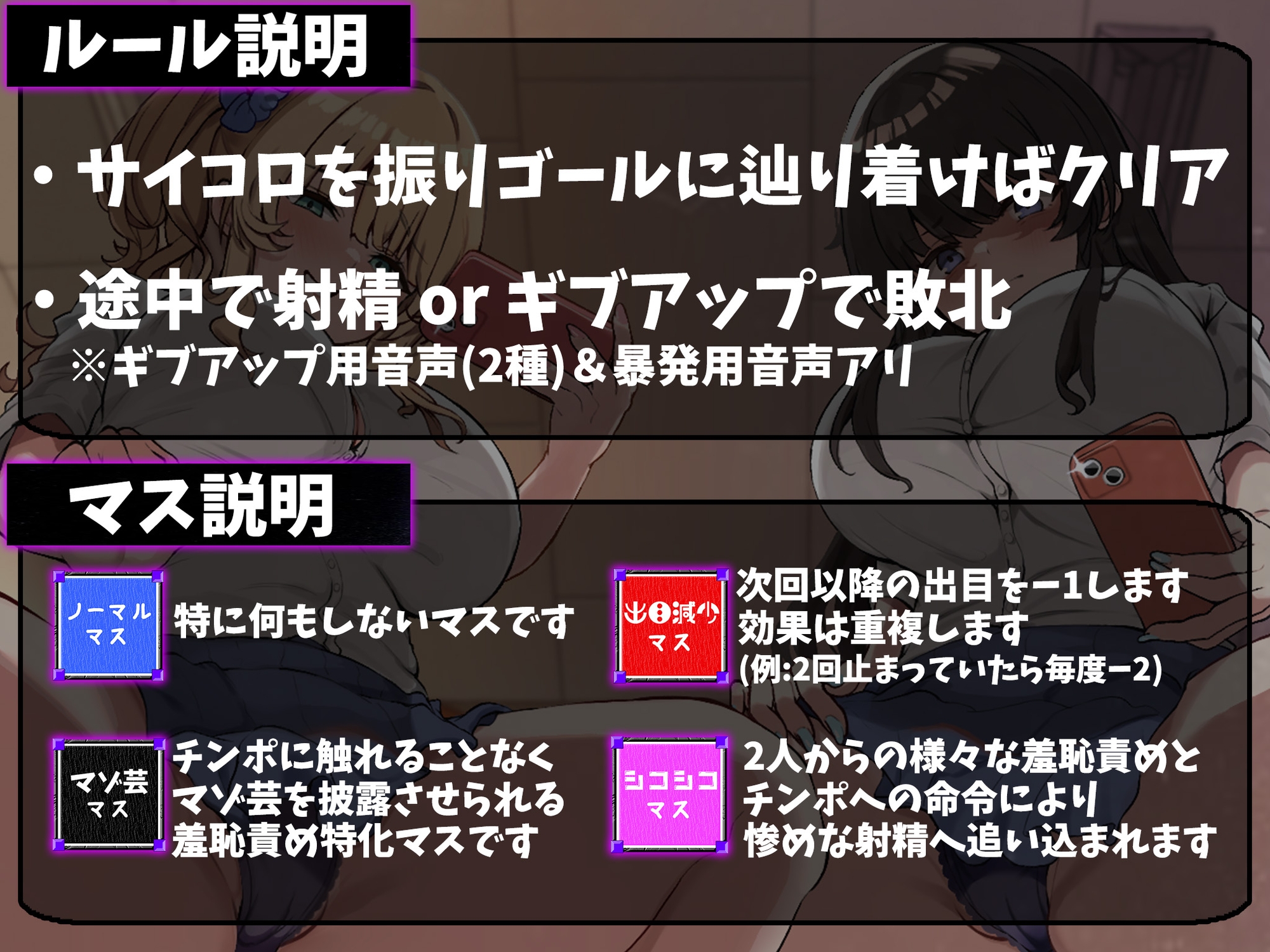 羞恥責めオナサポすごろく～死ぬほど恥ずかしいすごろくでシコシコ運試し～