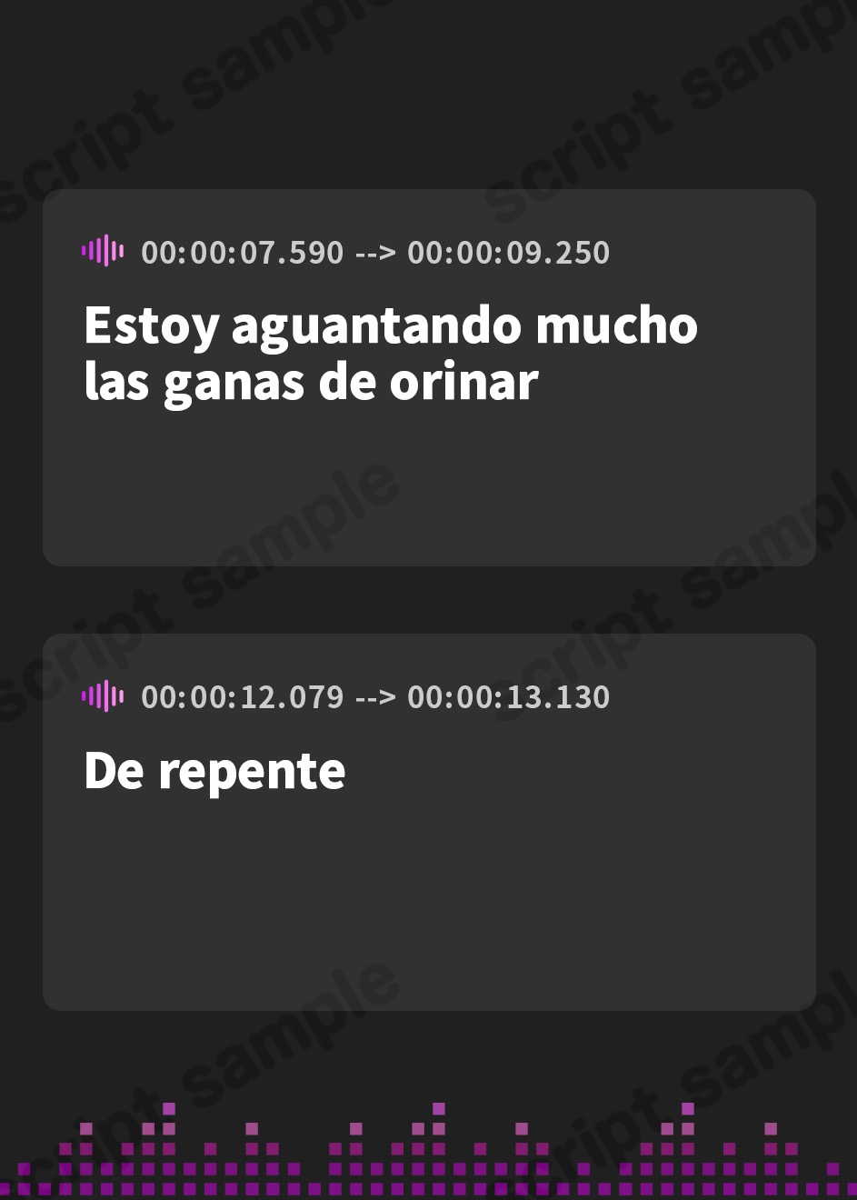 【スペイン語版】【排尿音】京都の変態さん中辻あき「我慢後のおしっこ」【中辻あき】