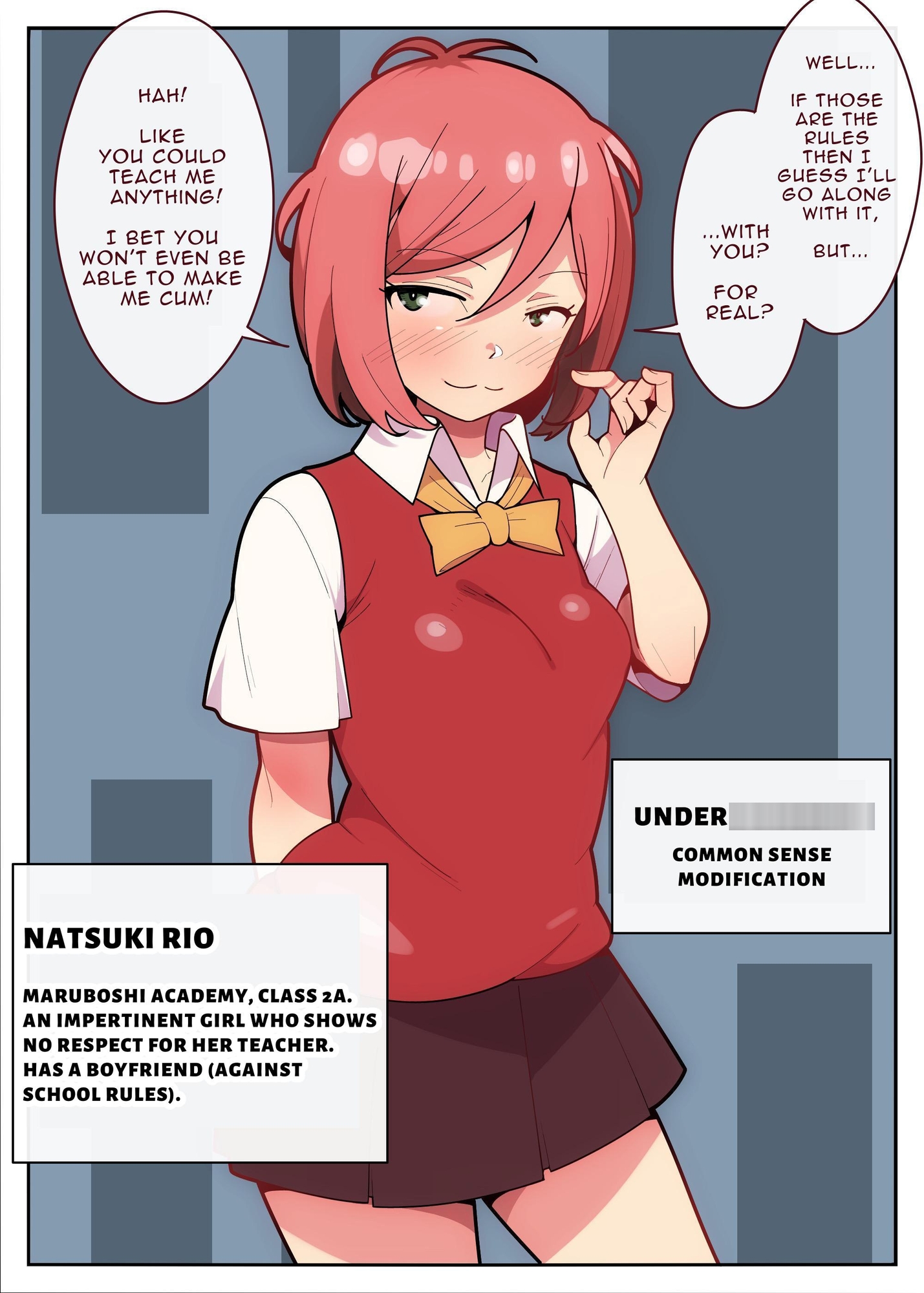 【英語版】校則違反〇Kを催○NTR