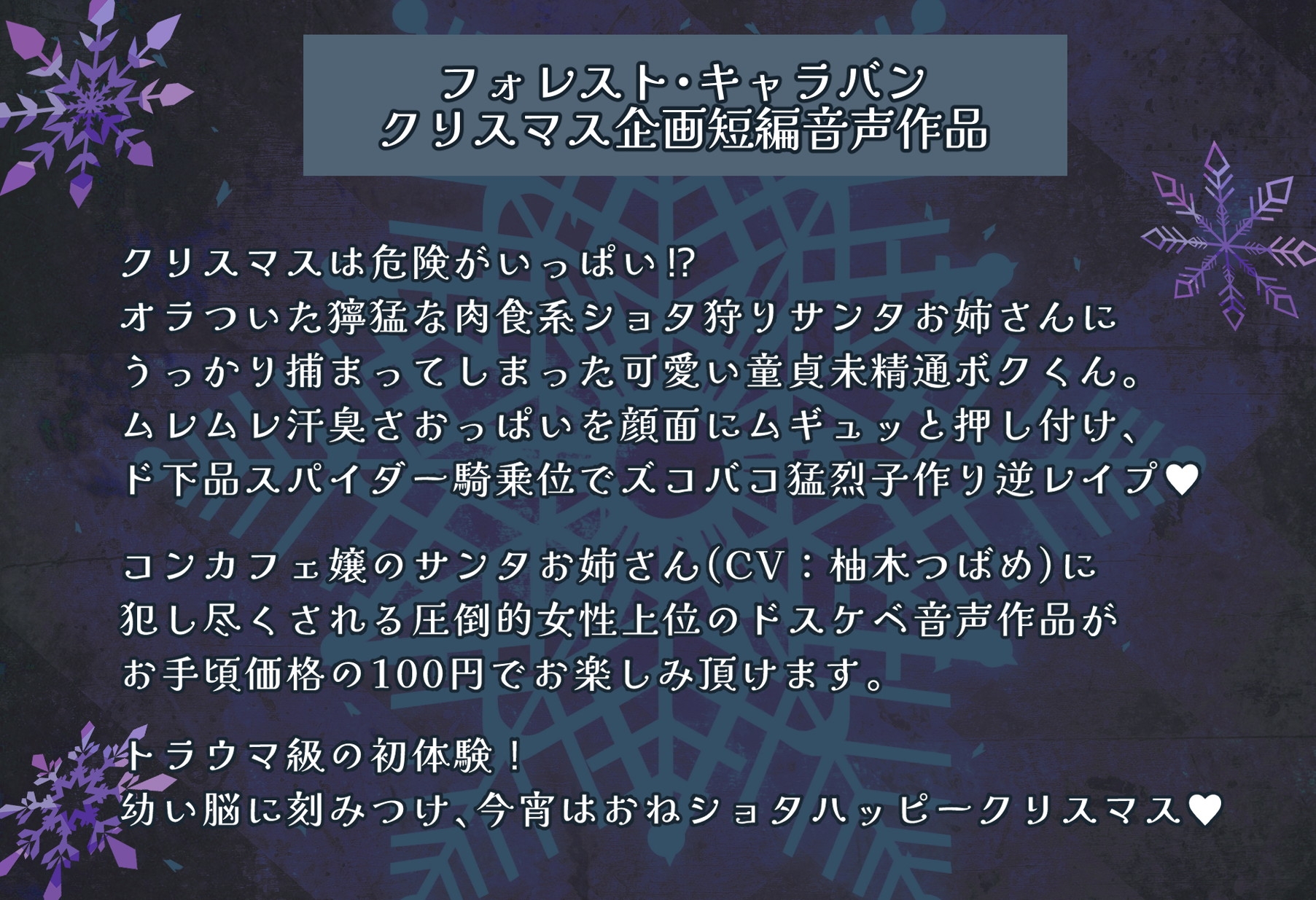 聖夜の事案!オラつき爆乳サンタギャルの強○精通ショタブチ犯し子作り逆レでヤリマクリスマス