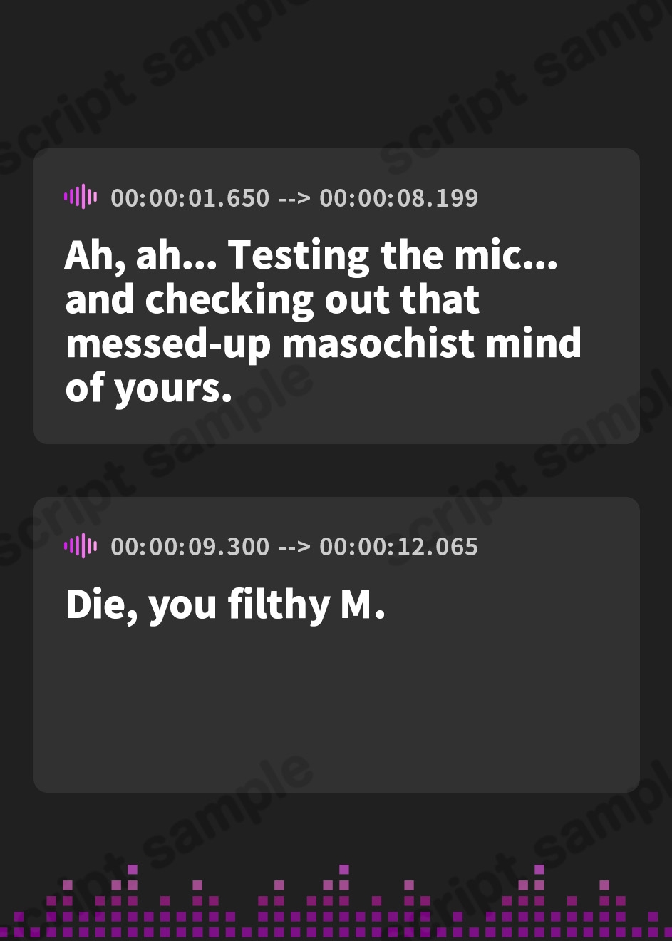【英語版】見抜き懺悔室～ダウナーシスターに冷たく見下されながら射精を煽られるガラス越し惨めぶっかけオナニーサポート～