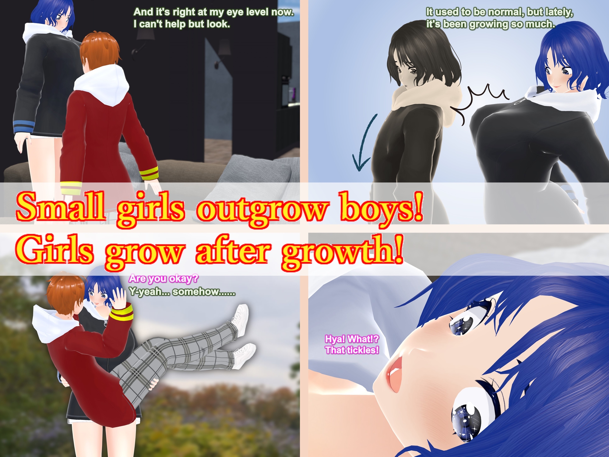 Outgrowing only girls, Overtake boys, Growth sound. Lovestruck girlfriend Arc