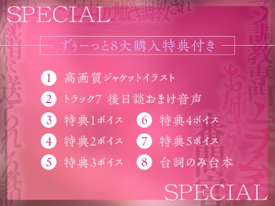 【ずぅ〜っと8大特典付き】〜マゾ調教専門ムチムチお姉さん審問官に、ねーーっとり耳元囁き調教され豚箱に送られる話〜【女性優位/無声囁き多め】