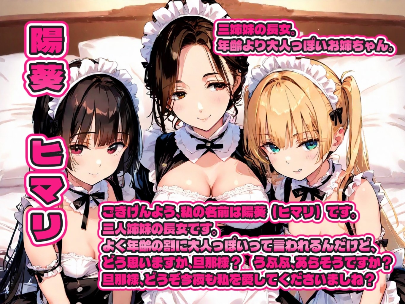 どすけべ三姉妹とのメイド性活!