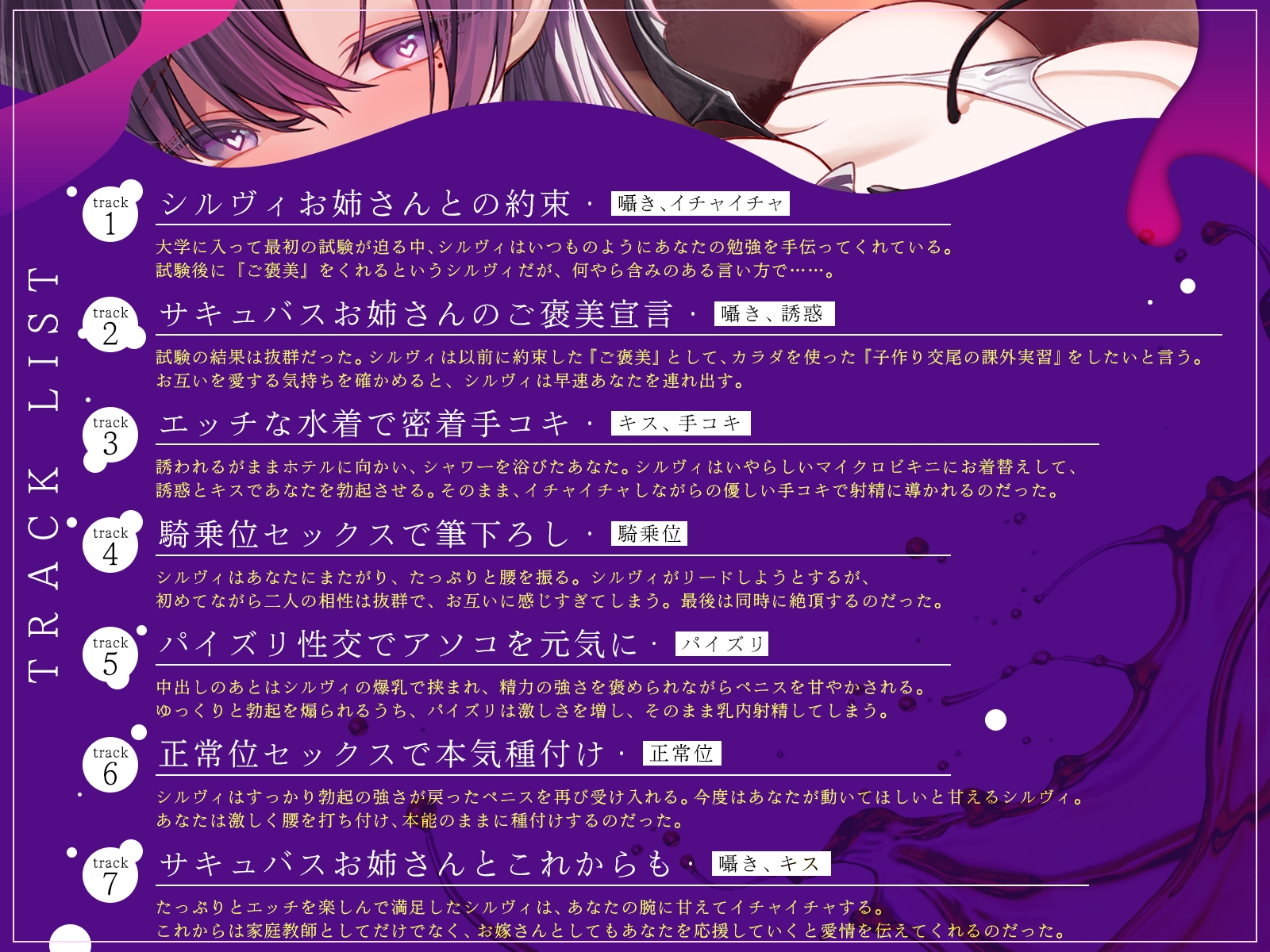【発売開始から7日間限定=朝立ちサポート音声付き=】幼馴染のサキュバス家庭教師お姉ちゃんに『子作り交尾』の特別実習を受けるおはなし【KU100収録】