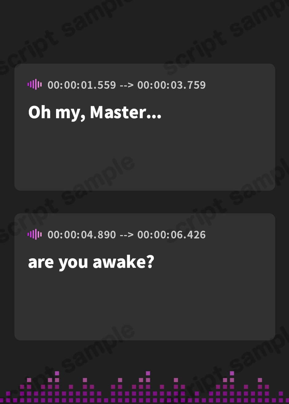 【英語版】ご主人様、ゲロまみれにして差し上げます。
