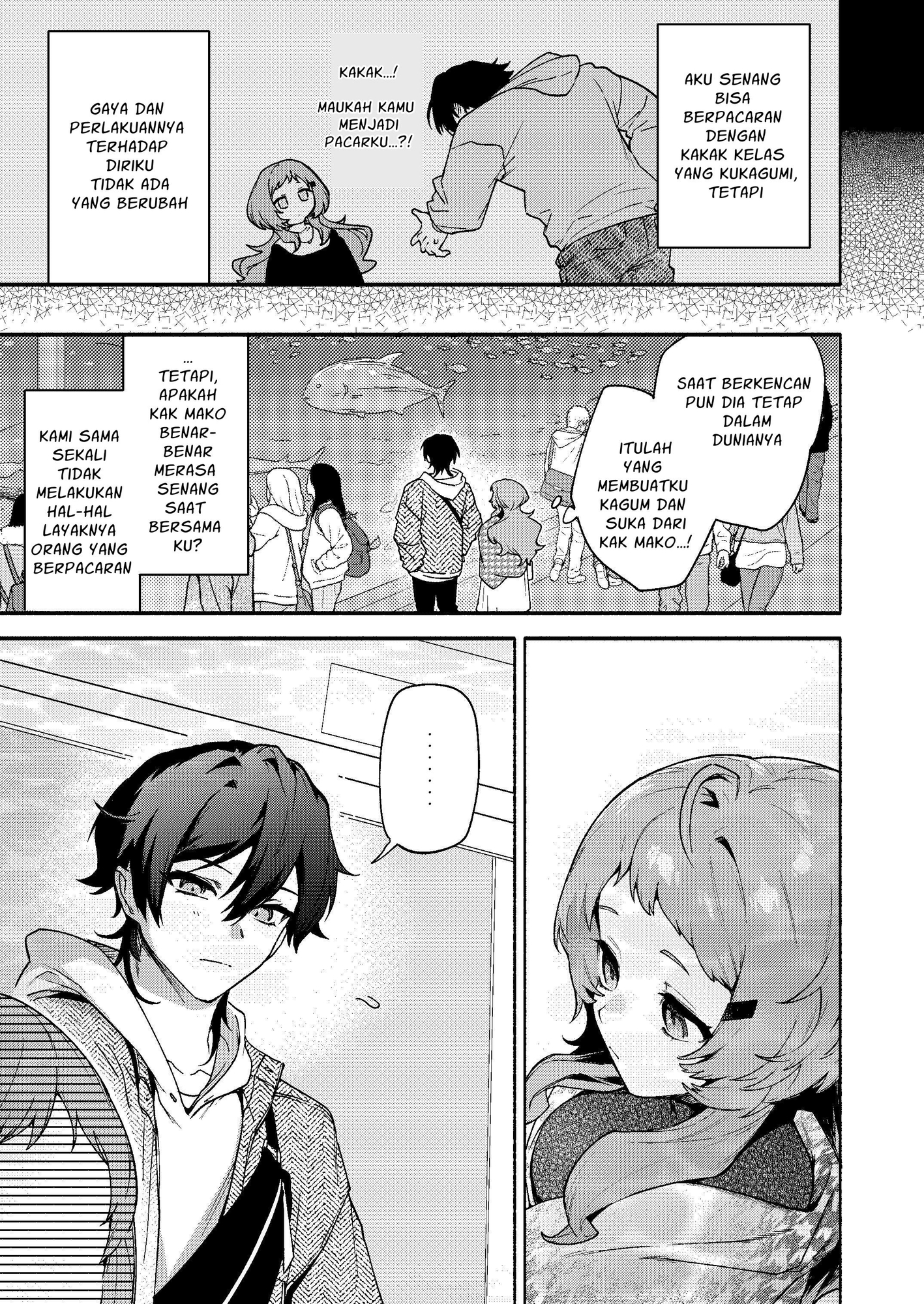 【インドネシア語版】真恋先輩に喰べられる。~小さくてデッカい甘サド先輩に堕とされるまで~