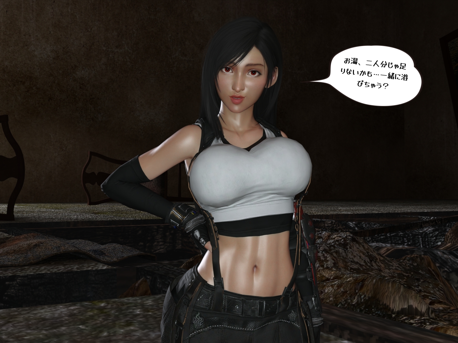 ティファの濡れマン狂乱