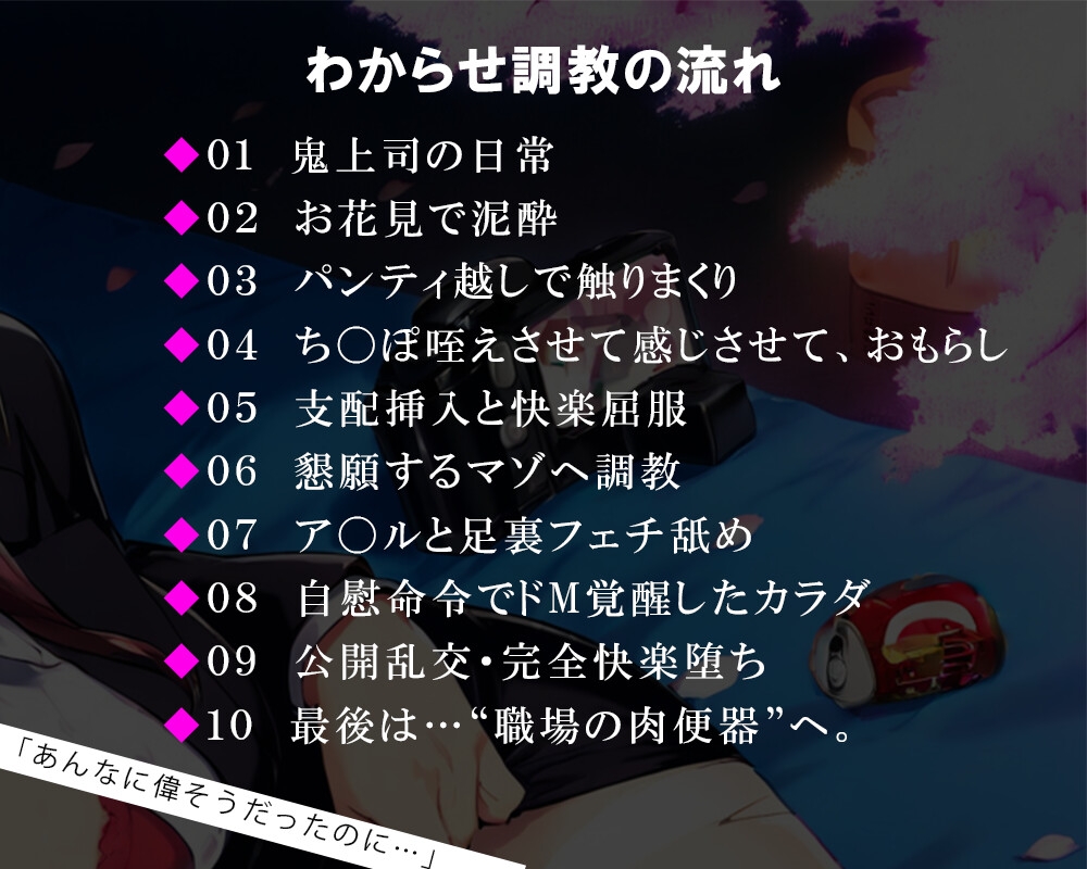 偉そうな先輩、快楽で黙らせてやった。～わからせ調教、ドM覚醒～
