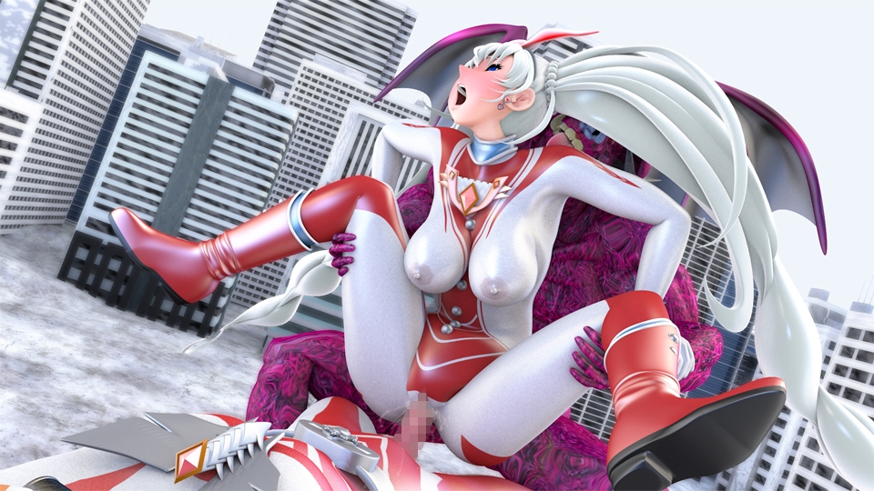 光の女神メロディナVSインキュバス星人・仲間の目の前で