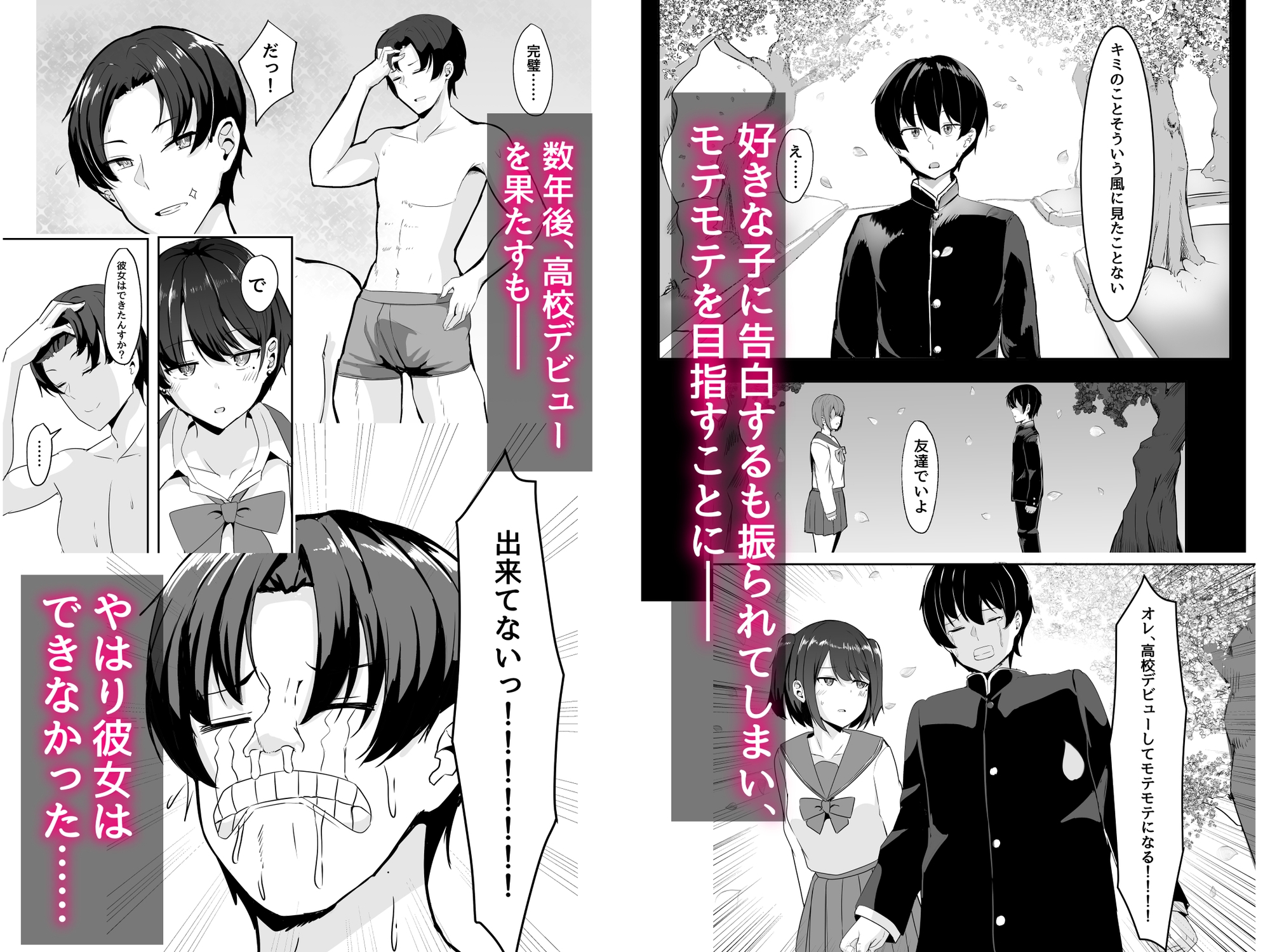 ショートカット巨乳後輩とモテモテレッスンする話