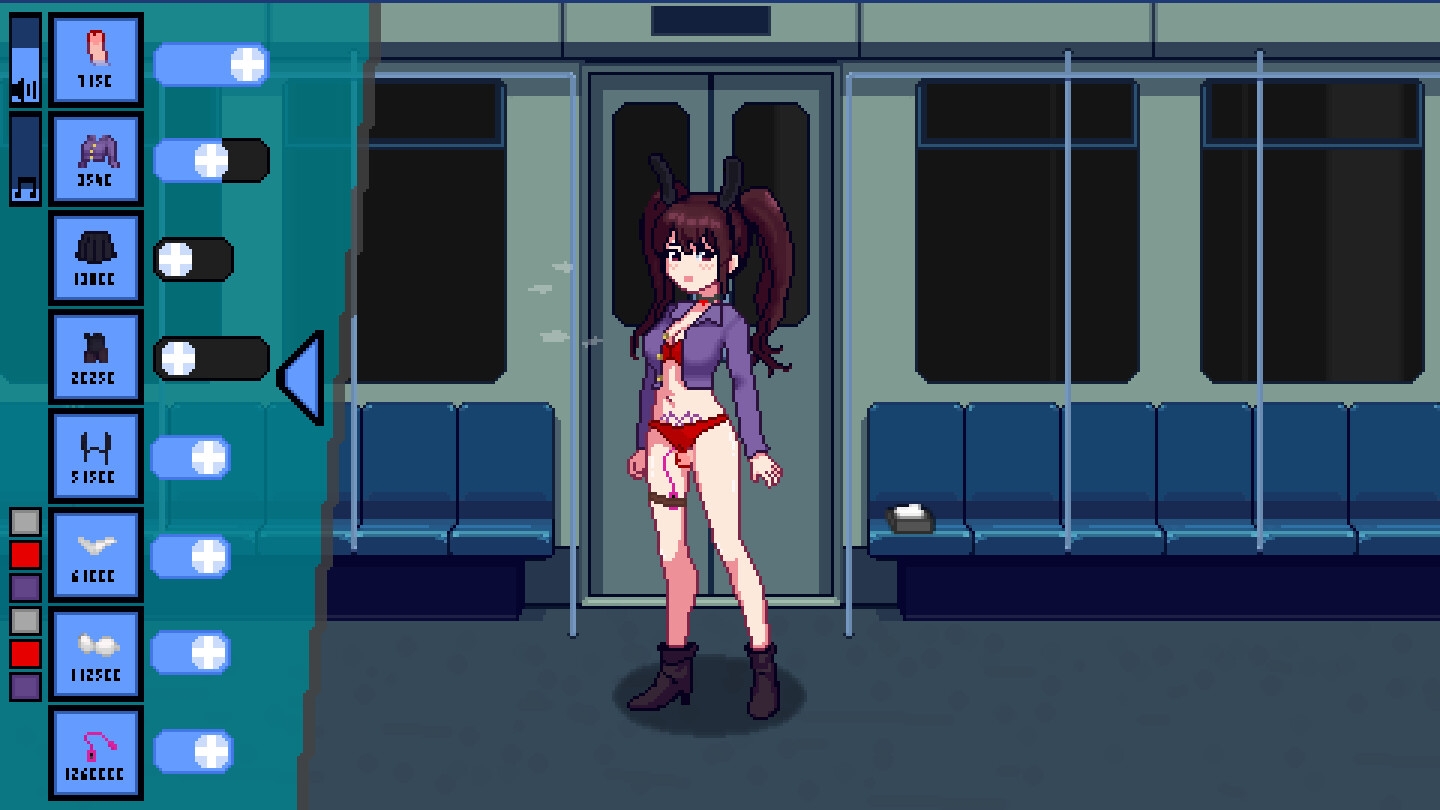 Train ride with bunny-girl