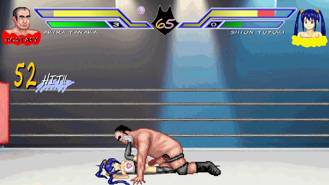 アイドルとオッサンのエッチなプロレス