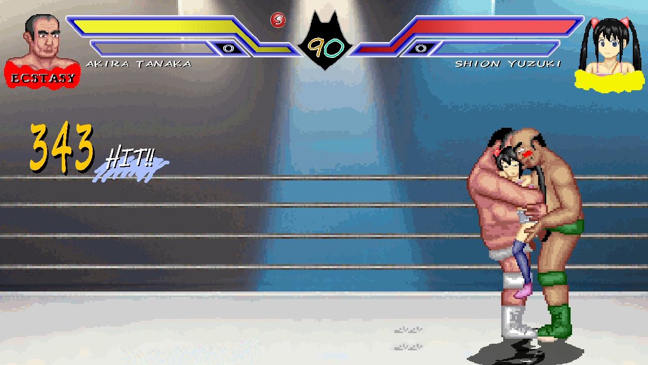 アイドルとオッサンのエッチなプロレス